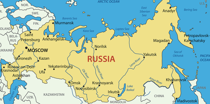 Russian map in English