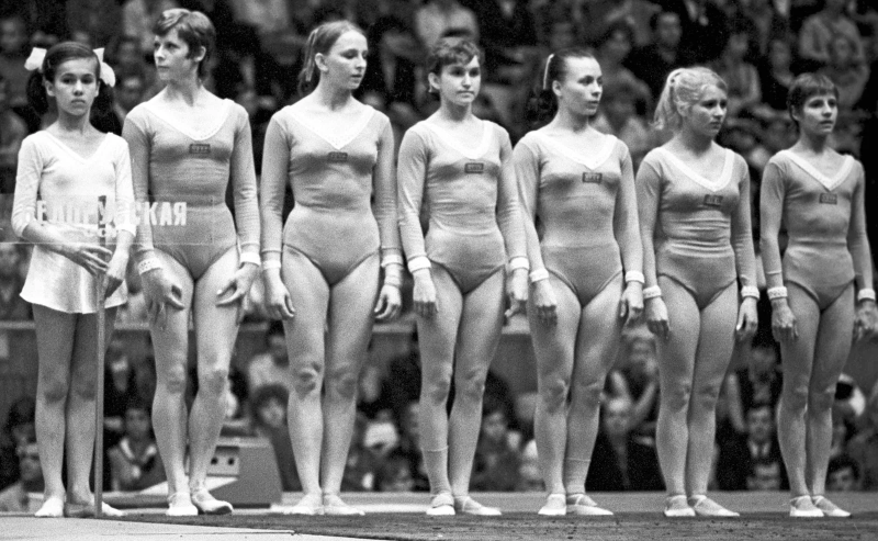 Soviet gymnast Tamara Lazakovich