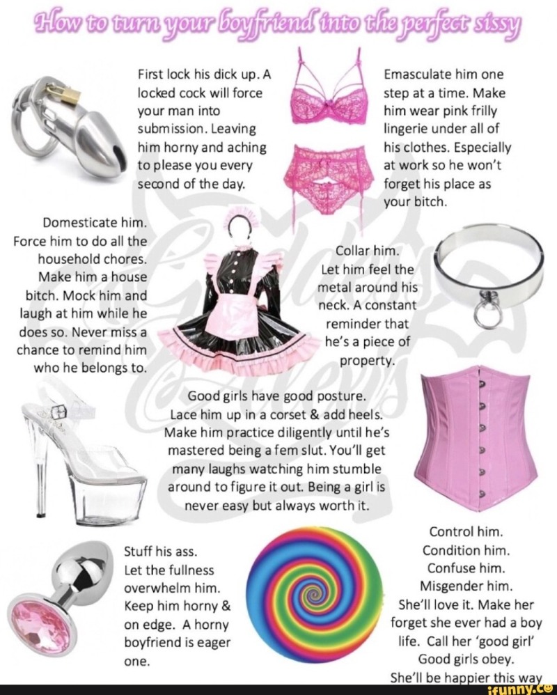 Belt of chastity of feminization