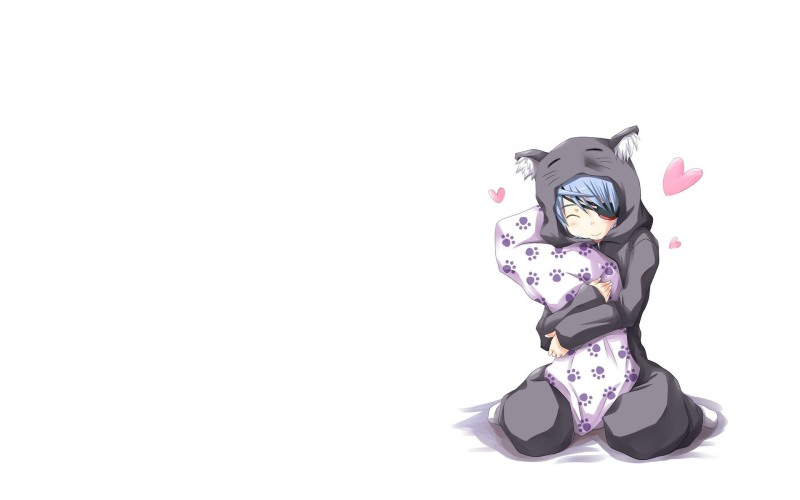 Anime pictures on the desktop cute