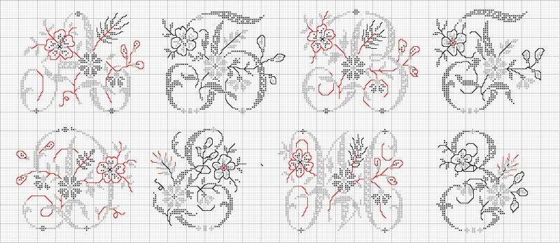 Beautiful drawings for fabric embroidery