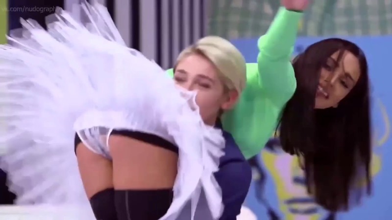 Under the skirt in the store