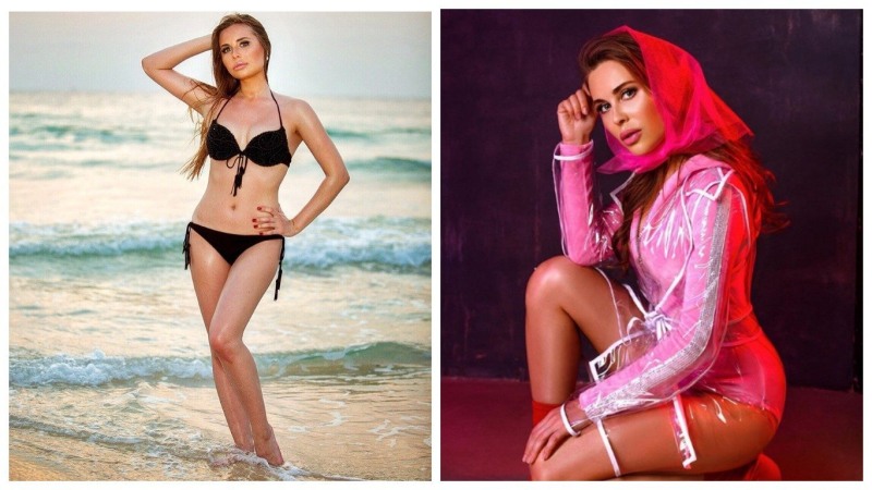 Julia Mikhalkova in shorts