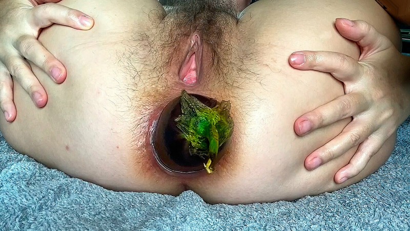 Huge items in the ass