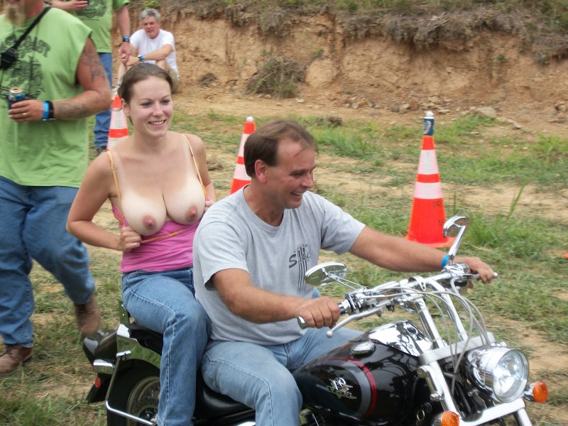 Naked on a motorcycle private