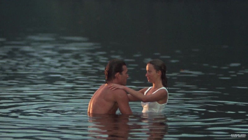 Girl in a swimsuit under water