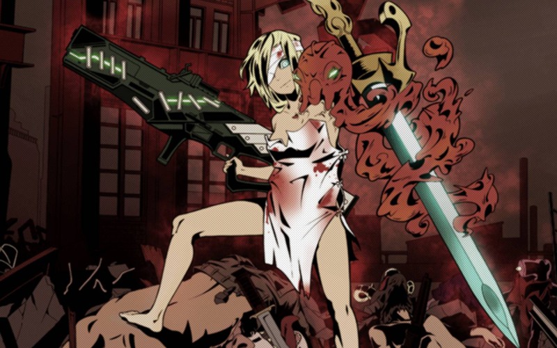 Drawings of girls on the desktop