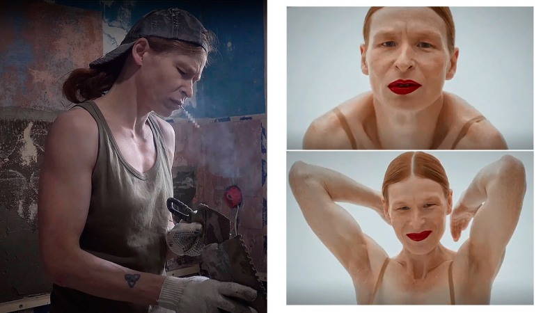 Nadezhda Sysoeva in a swimsuit