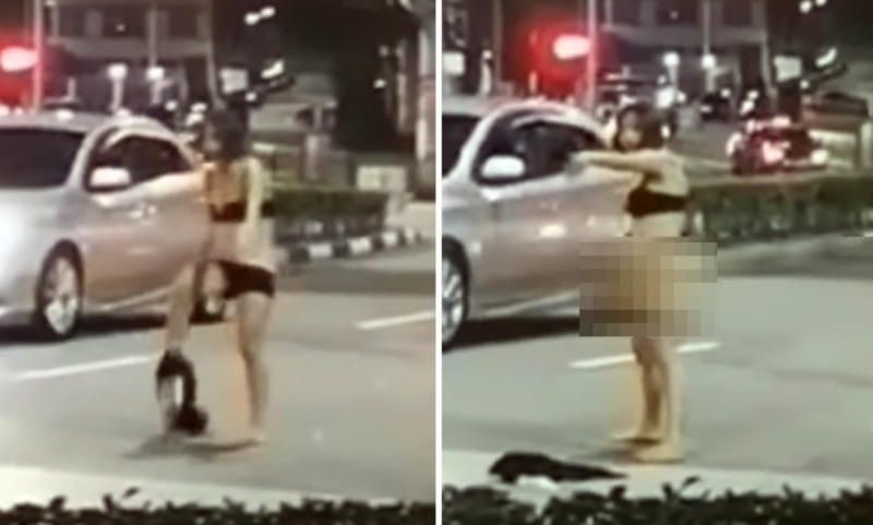 Girl Strip Underpants