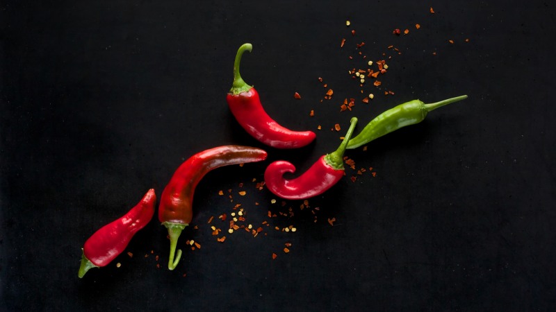 Red sharp pepper Chile Jojo