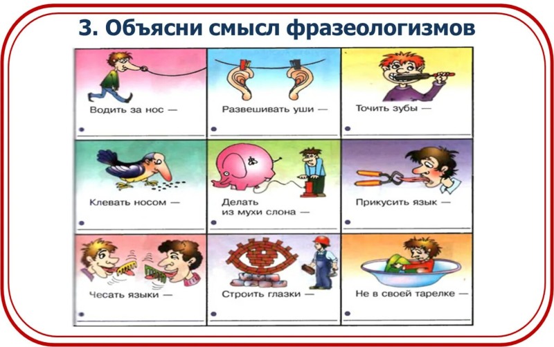 Phraseologisms in pictures