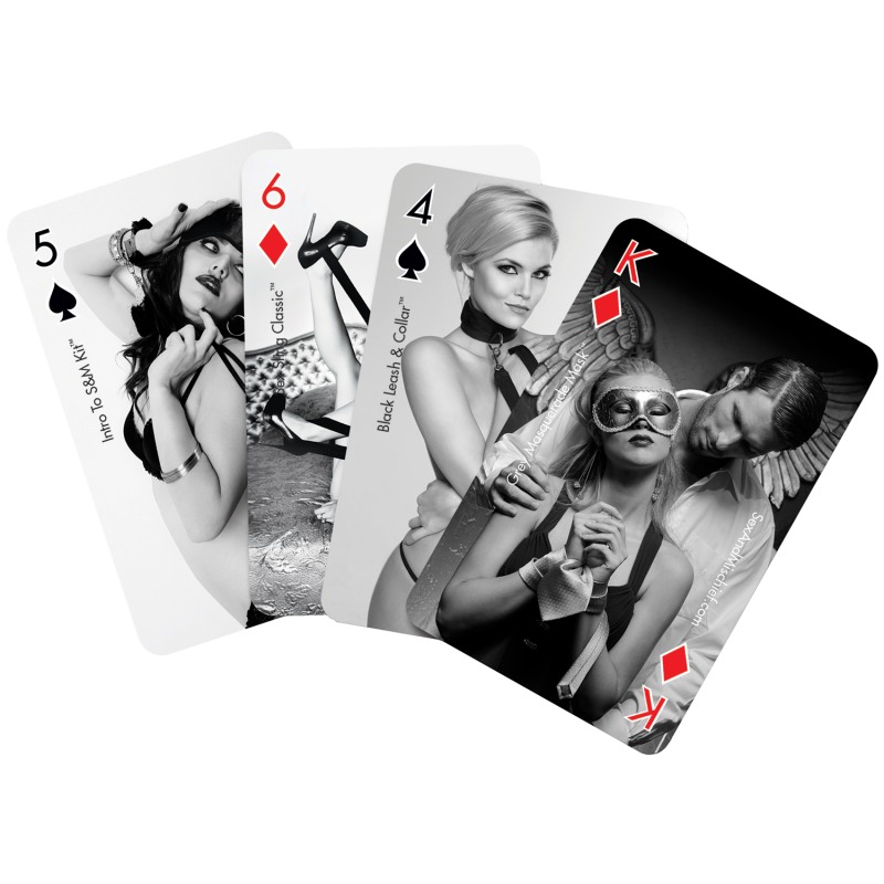 Playing cards with naked women