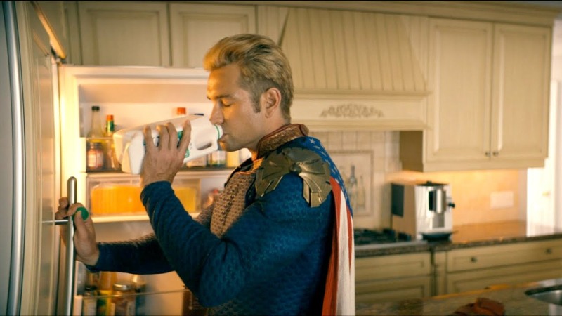 Homelander Drinks Milk