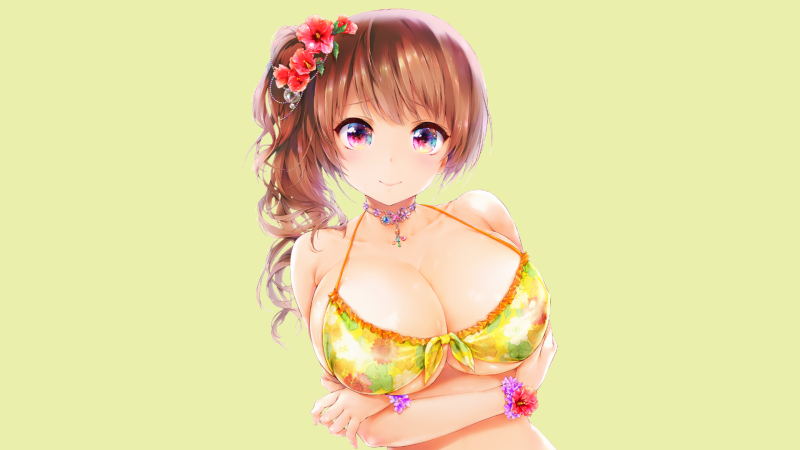 Anime girls with large breasts