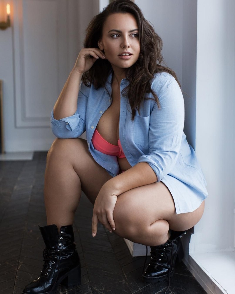 Plus-Size model Anna Krylova