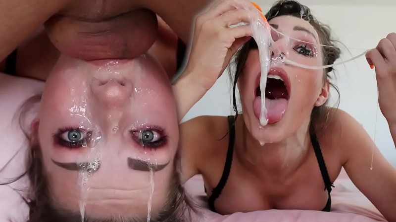 Cum in mouth for a girl with braces