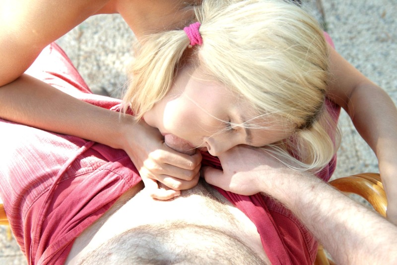 Porn actress Sasha Blond Cumshot