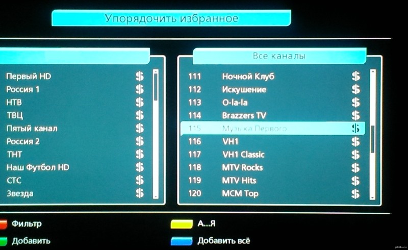 Erotic channels for tricolor
