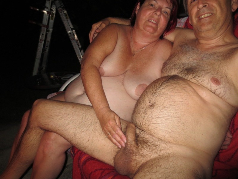 Naked elderly couples