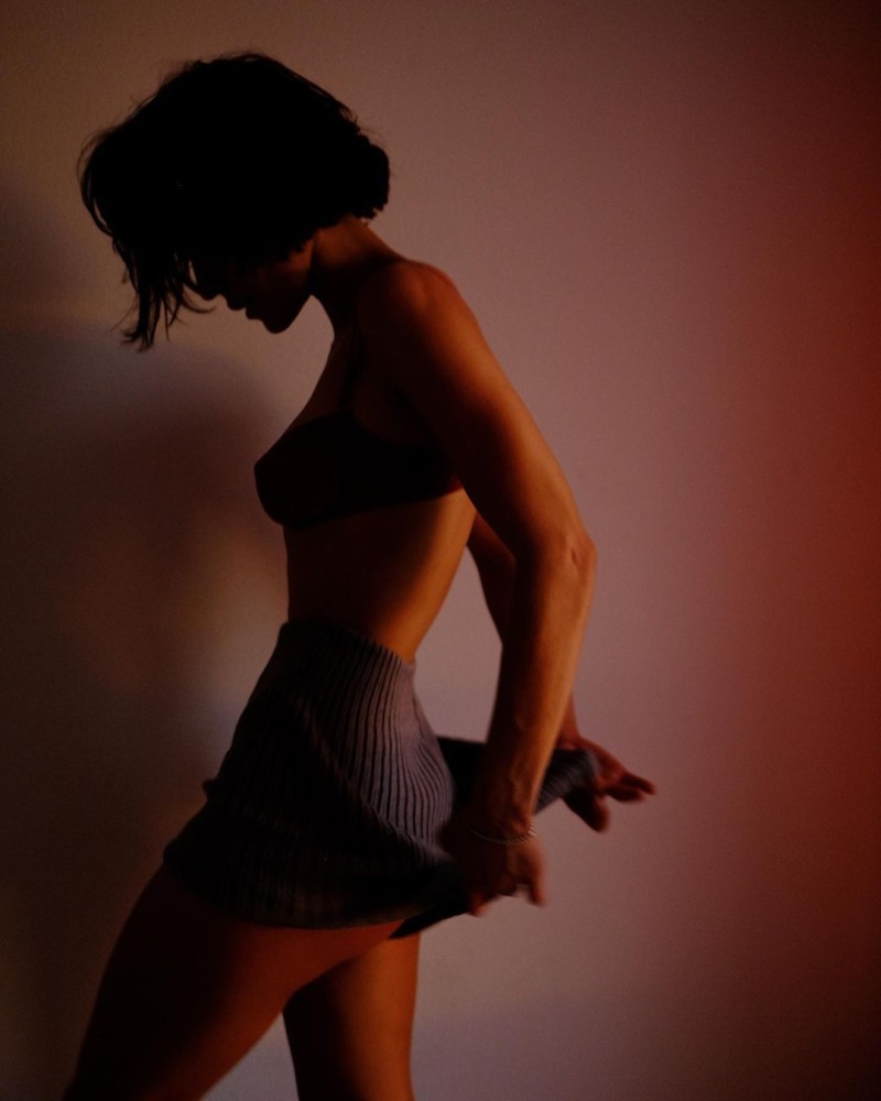 Lelya Baranova in underwear