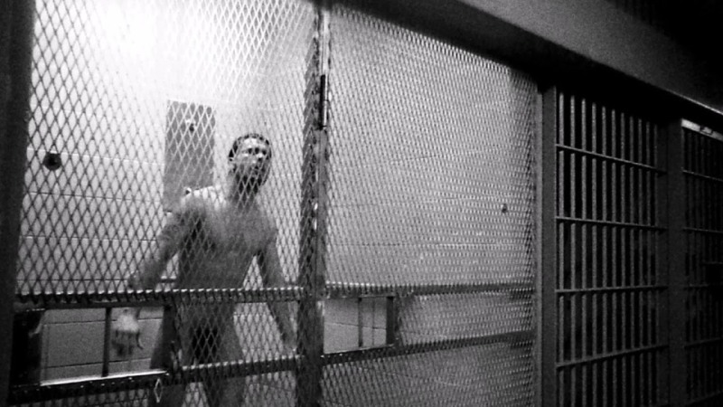 Naked prisoners in prison