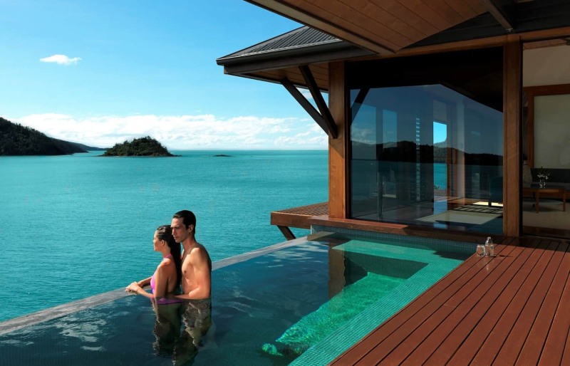 Naked newlyweds in bed