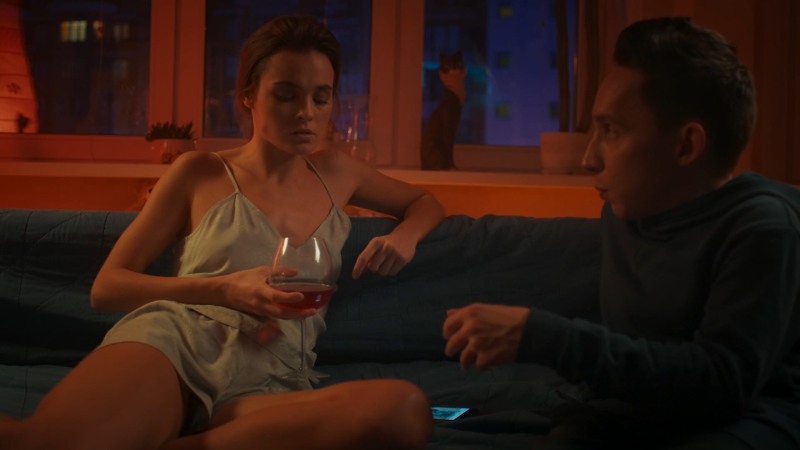 Angelina Strechin in underwear