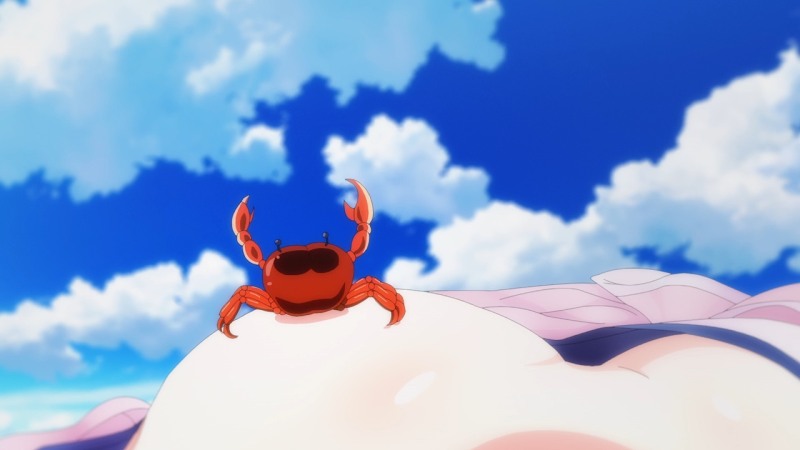 Anime moment with crab