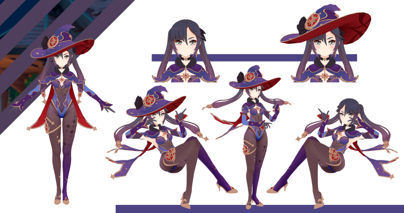 Characters of Genshin Mona