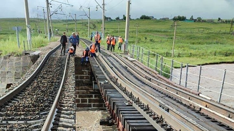 Bridge on the Trans -Siberian Railway