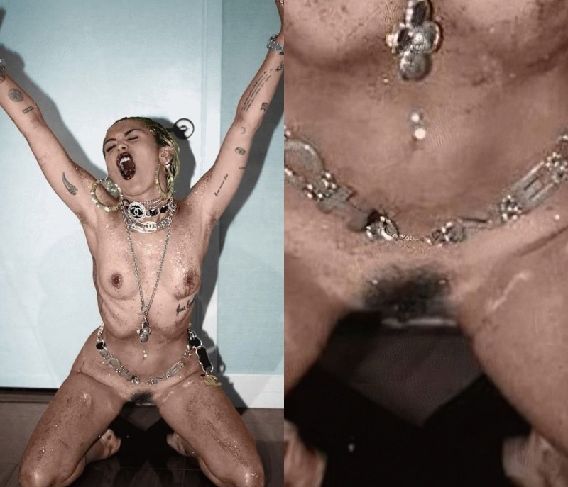 Miley Cyrus naked merged