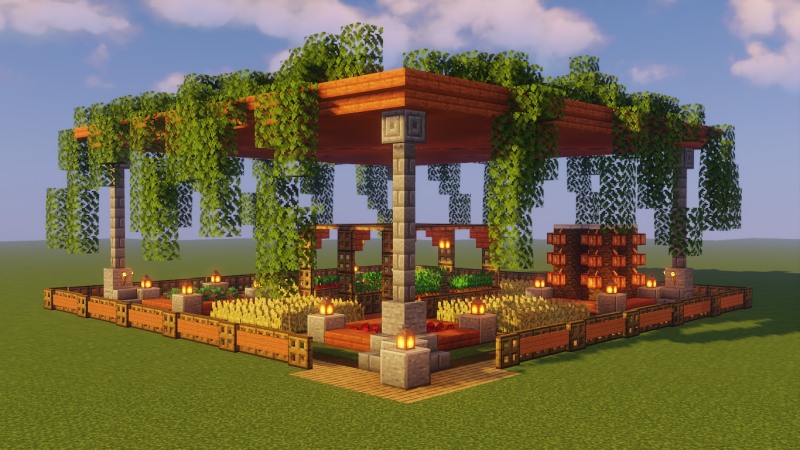 Garden in Minecraft