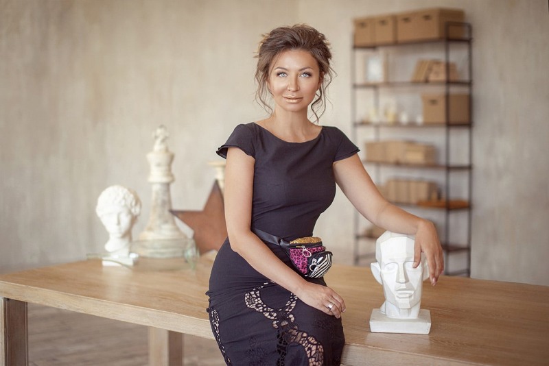 Elena Blinovskaya in a swimsuit